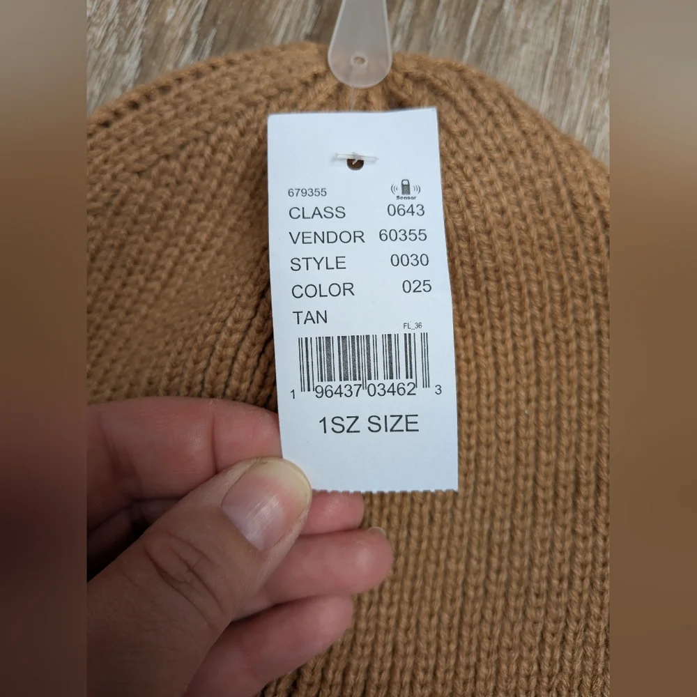 NWT Pacsun Brown Knit Beanie Hat One Size